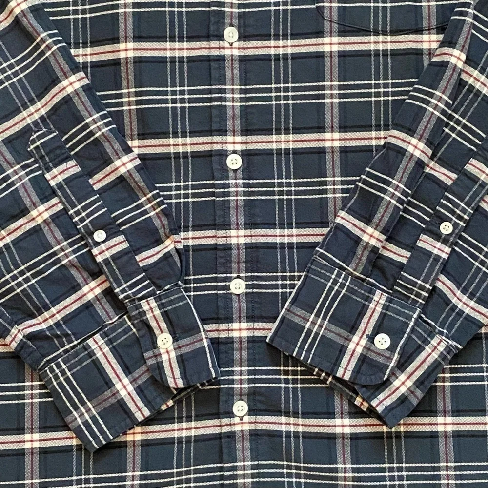 J. Crew Men’s Oxford Flannel Plaid Button Up Size X-Large Slim Fit